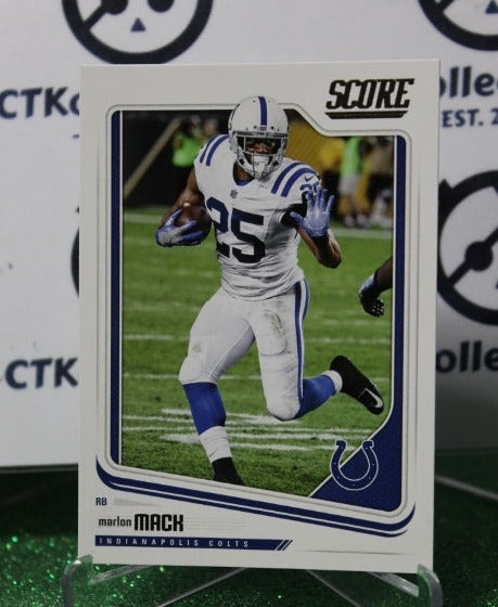 2018 PANINI SCORE MARLON MACH # 136 NFL INDIANAPOLIS COLTS GRIDIRON  CARD