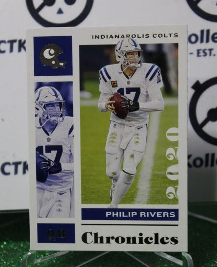 2020 PANINI CHRONICLES PHILIP RIVERS # 43 NFL INDIANAPOLIS COLTS GRIDIRON  CARD