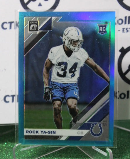 2019 PANINI DONRUSS OPTIC ROCK YA-SIN # 116 ROOKIE 076/299  BLUE NFL INDIANAPOLIS COLTS GRIDIRON  CARD