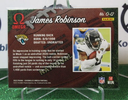 2020 PANINI CHRONICLES OMEGA JAMES ROBINSON # O-12 ROOKIE NFL JACKSONVILLE JAGUARS GRIDIRON  CARD
