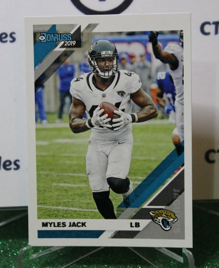 2019 PANINI DONRUSS MYLES JACK # 124 NFL JACKSONVILLE JAGUARS GRIDIRON  CARD