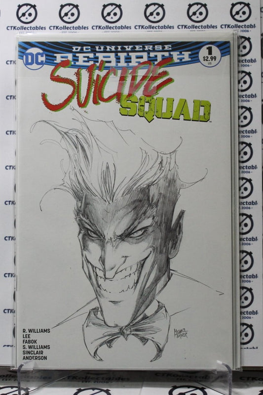 SUICIDE SQUAD # 1 VARIANT JOKER SKETCH COVER DC UNIVERSE REBIRTH  2019