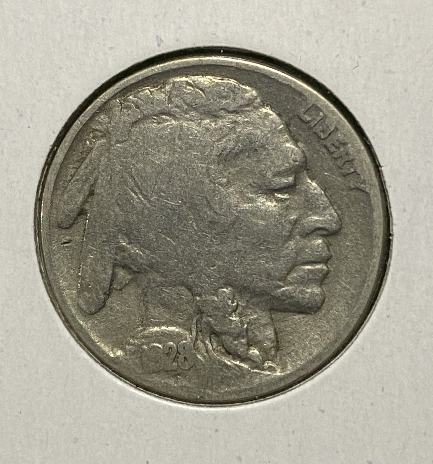 UNITED STATES BUFFALO NICKEL 1928  VG/VG+  5 CENT COIN