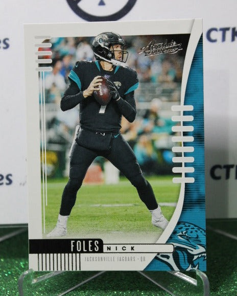 2019 PANINI ABSOLUTE NICK FOLES # 35 NFL JACKSONVILLE JAGUARS GRIDIRON  CARD