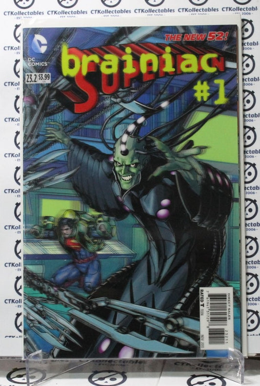 BRAINIAC SUPERMAN # 1 DC COMICS # 23.2 COMIC BOOK 3D COVER VARIANT 2013