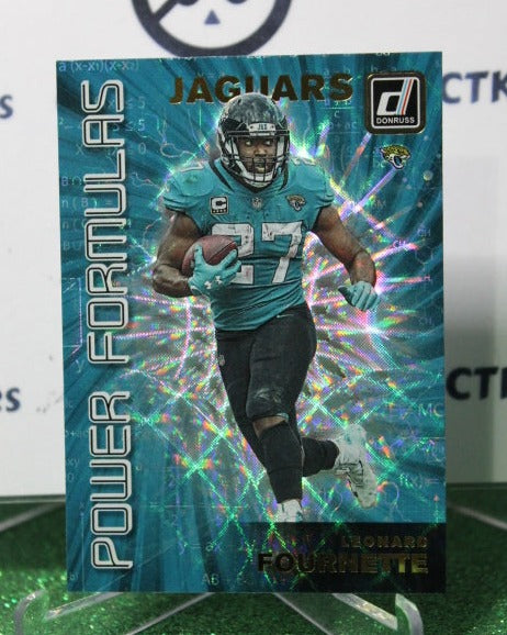 2019 PANINI DONRUSS LEONARD FOURNETTE # PF-17 POWER FORMULAS NFL JACKSONVILLE JAGUARS GRIDIRON  CARD