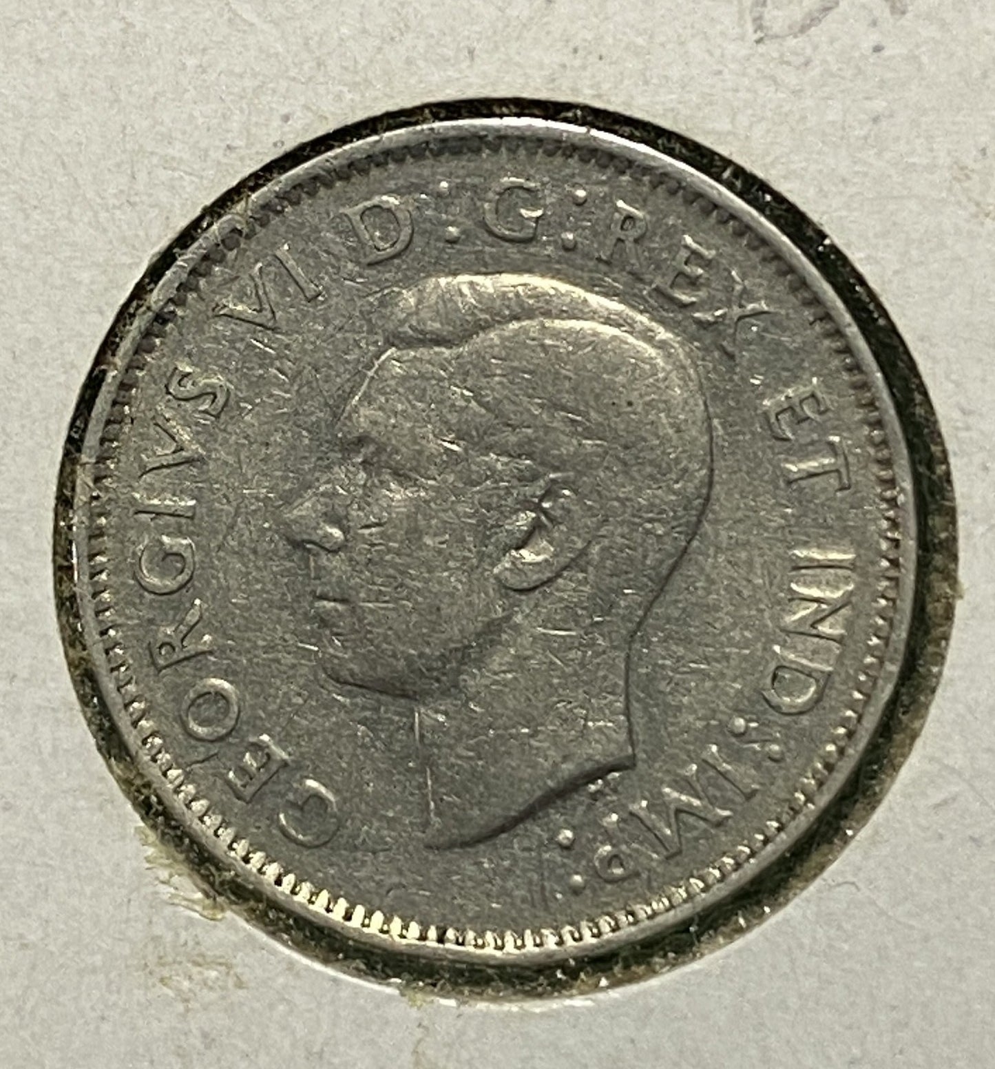 CANADIAN 1939 NICKEL 5 CENTS COIN KING GEORGE VI (VG)