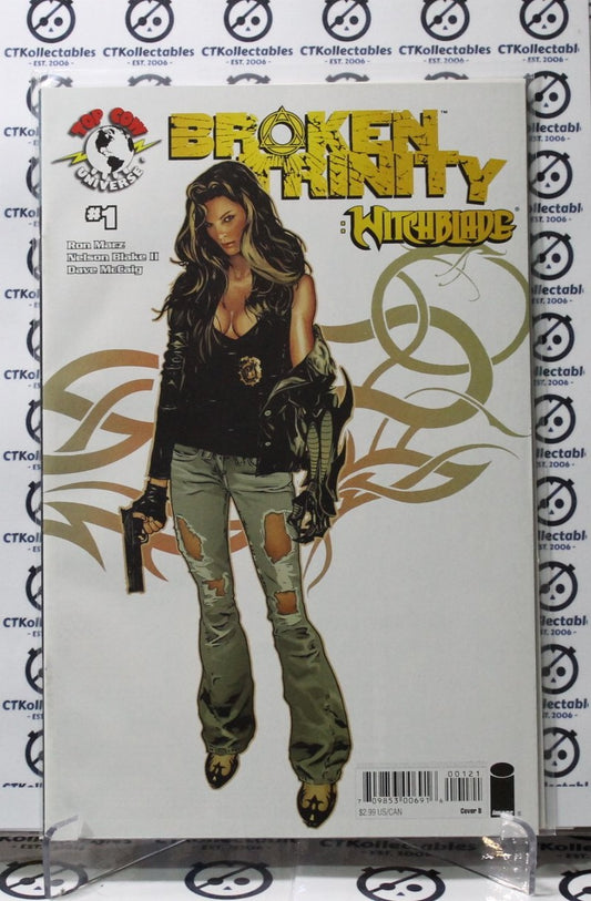 BROKEN TRINITY # 1 WITCHBLADE VARIANT B TOPCOW / IMAGE COMIC BOOK VF 2008