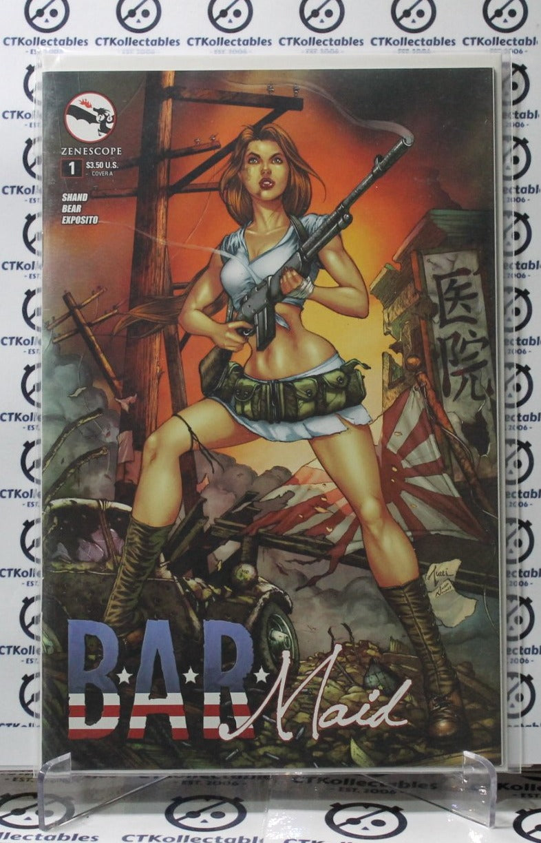 BAR MAID # 1  NM VARIANT SEXY ZENESCOPE COMIC BOOK WAR 2014