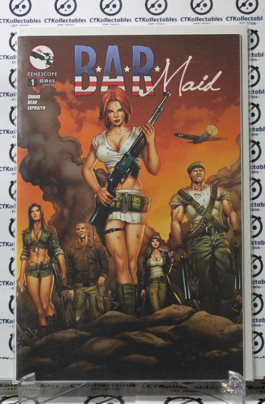 BAR MAID # 1  NM VARIANT SEXY ZENESCOPE COMIC BOOK WAR