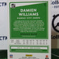 2020 PANINI DONRUSS DAMIEN WILLIAMS # 5 NFL KANSAS CITY CHIEFS GRIDIRON  CARD