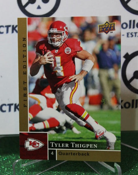 2009 UPPER DECK TYLER THIGPEN # 76 GOLD NFL KANSAS CITY CHIEFS GRIDIRON  CARD