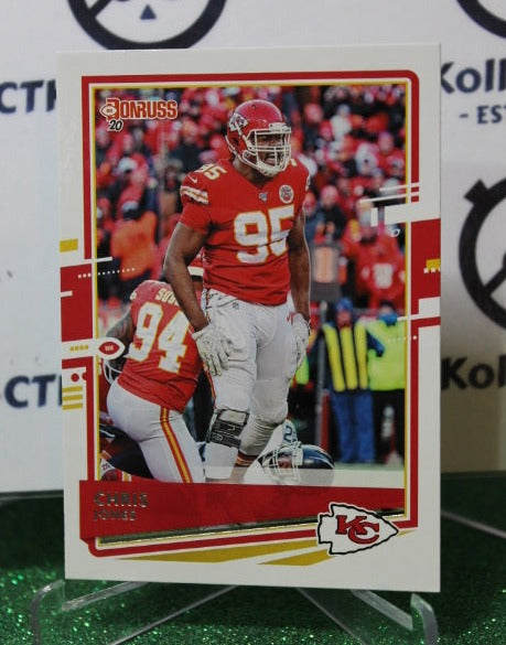 2020 PANINI DONRUSS CHRIS JONES # 6 NFL KANSAS CITY CHIEFS GRIDIRON  CARD