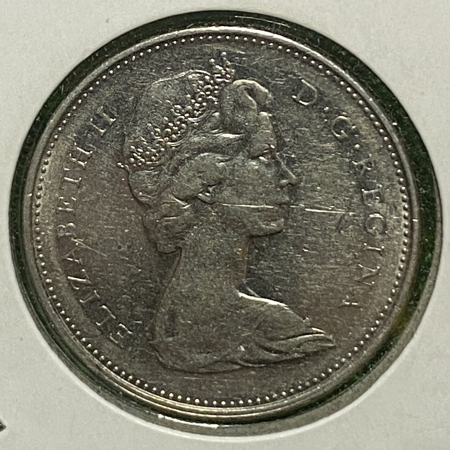 CANADIAN 1978 Queen Elizabeth II  25 CENTS QUARTER COIN VF+ / EF CONDITION