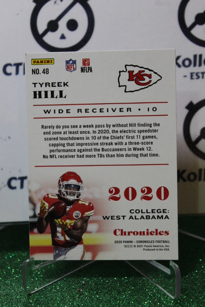 2020 PANINI CHRONICLES TYREEK HILL # 48  NFL KANSAS CITY CHIEFS GRIDIRON  CARD
