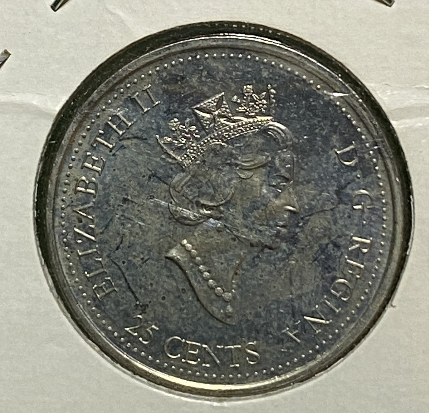 CANADIAN 1999 MILLENNIUM APRIL Queen Elizabeth II  25 CENTS QUARTER COIN AU / UNC CONDITION