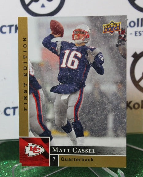 2009 UPPER DECK MATT CASSEL # 75 GOLD NFL KANSAS CITY CHIEFS GRIDIRON  CARD