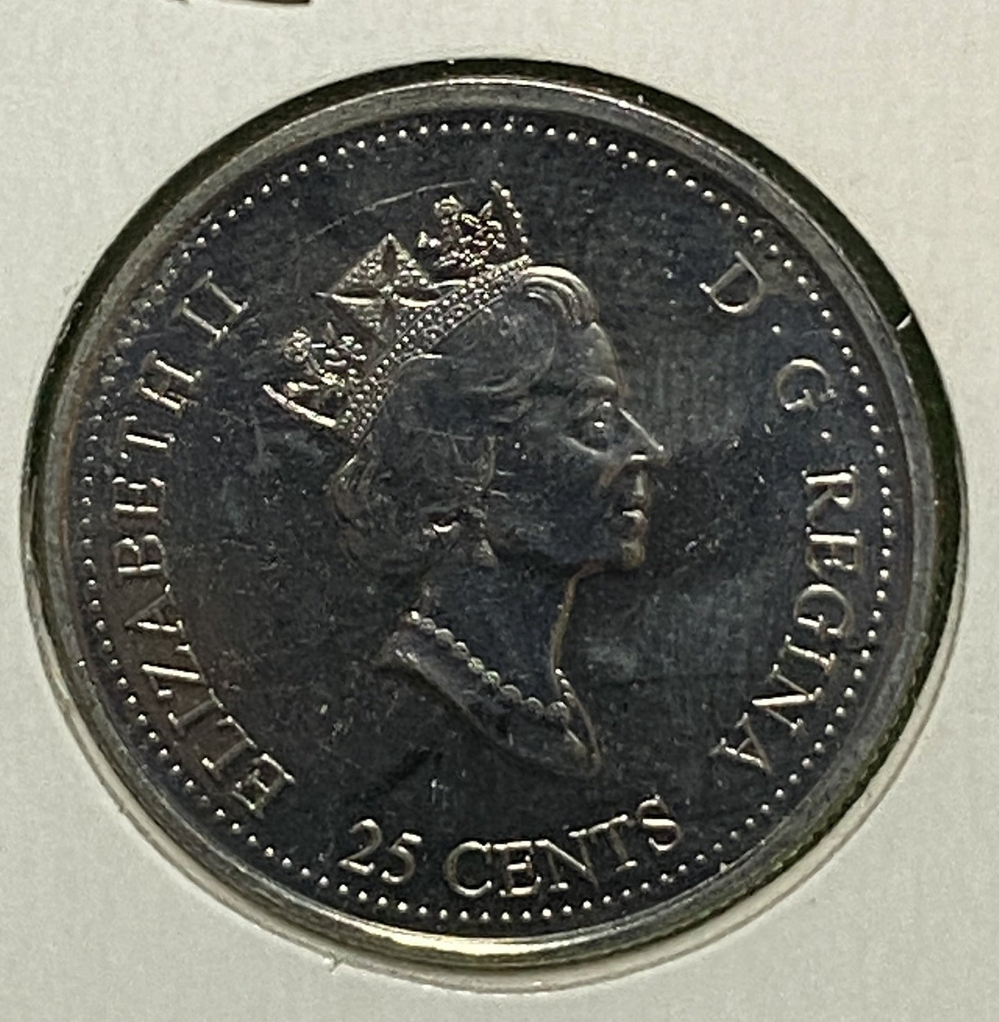 CANADIAN 1999 MILLENNIUM DECEMBER Queen Elizabeth II  25 CENTS QUARTER COIN AU / UNC CONDITION
