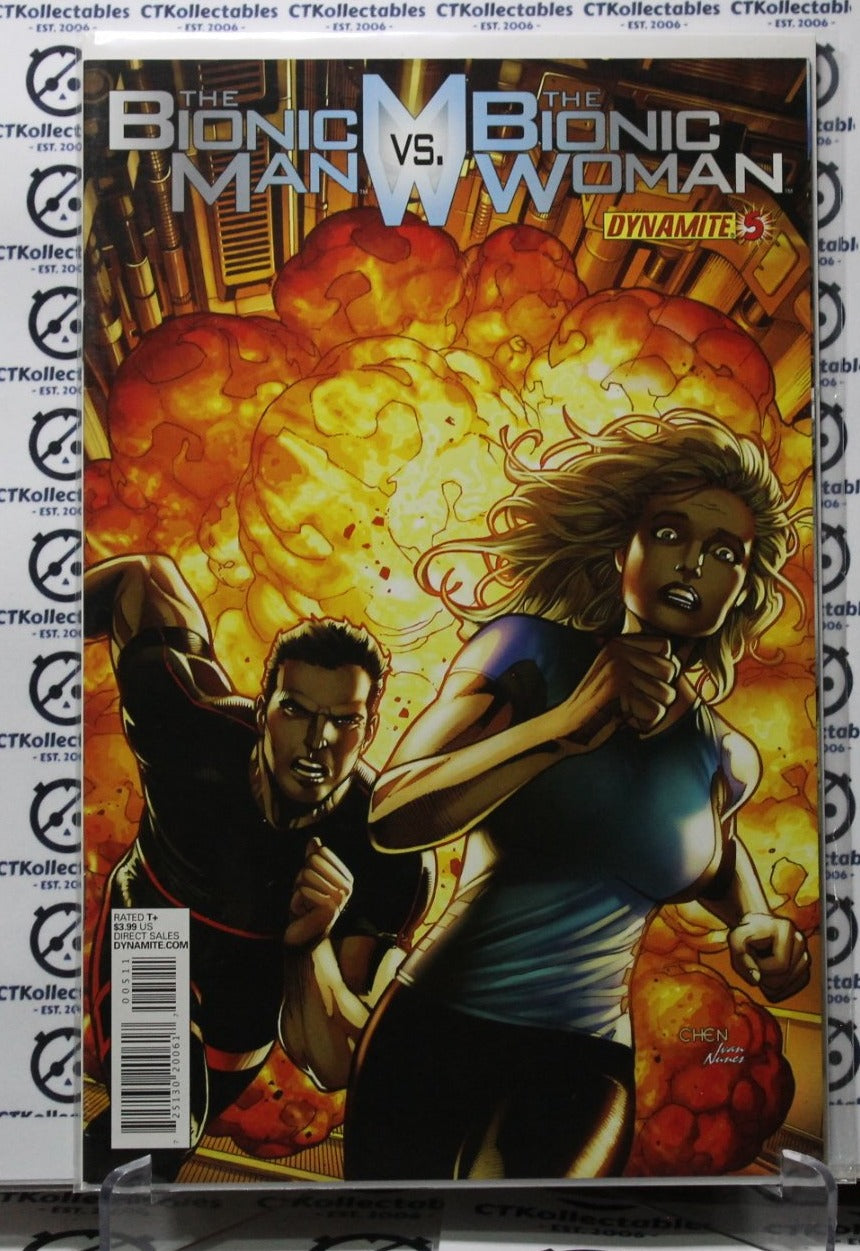 THE BIONIC MAN VS THE BIONIC WOMAN # 5  DYNAMITE COMIC BOOK