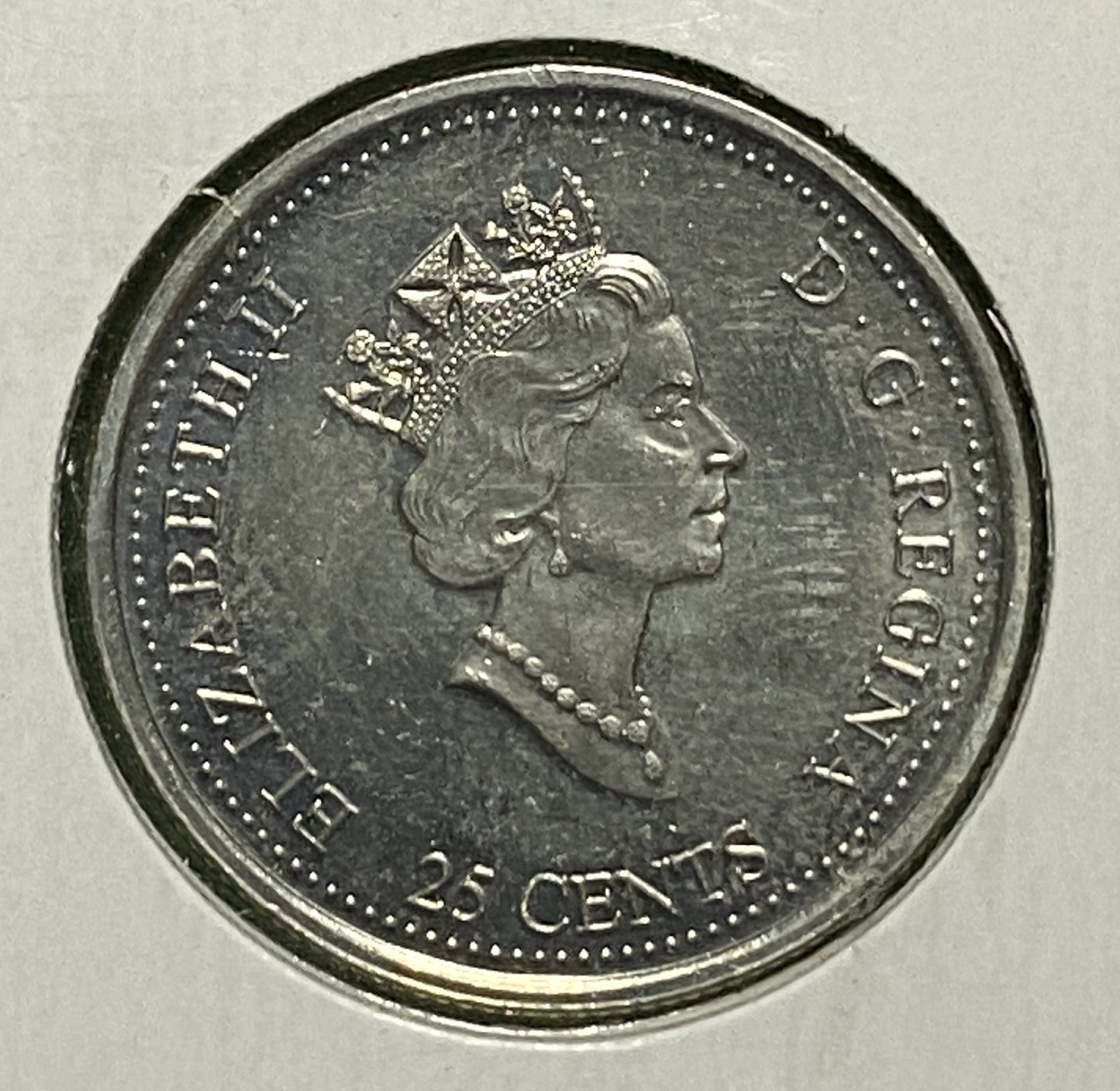 CANADIAN 1999 MILLENNIUM NOVEMBER Queen Elizabeth II  25 CENTS QUARTER COIN AU / UNC CONDITION