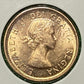 ERROR CANADIAN 1963 BOOMARANG 3  Queen Elizabeth II  1 CENT PENNY KEY COIN UNC / BU CONDITION