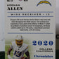 2020 PANINI CHRONICLES KEENAN ALLEN # 54 NFL LOS ANGELES CHARGERS  GRIDIRON  CARD