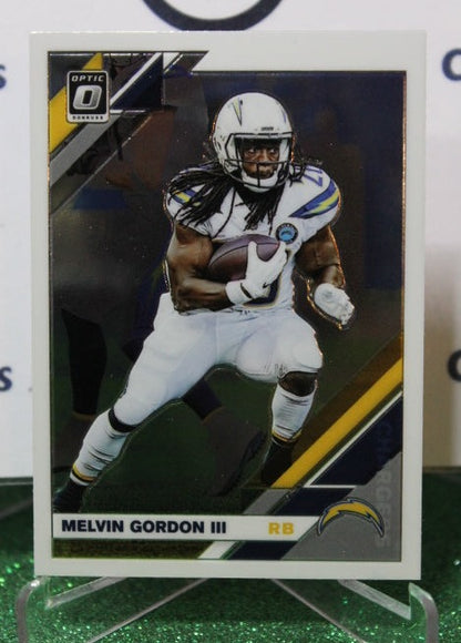 2019 PANINI DONRUSS OPTIC MELVIN GORDON III # 50 NFL LOS ANGELES CHARGERS  GRIDIRON  CARD