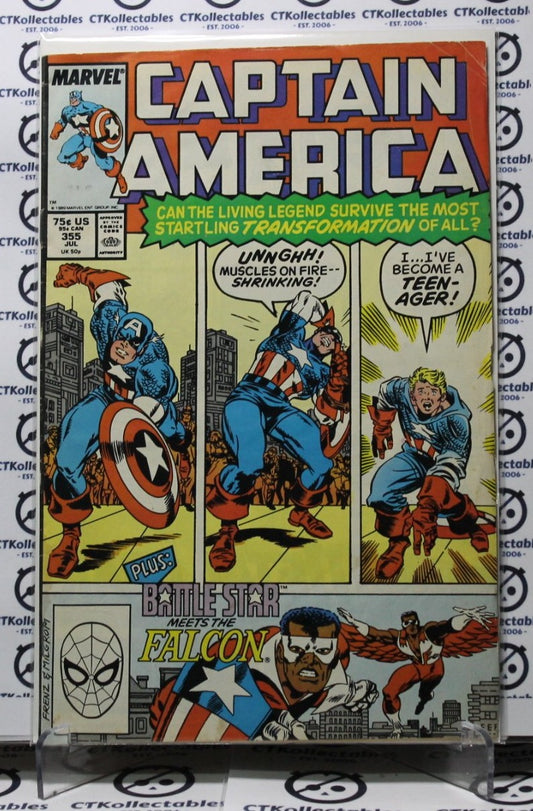 CAPTAIN AMERICA # 355 MARVEL  F/VF  COMIC BOOK 1989