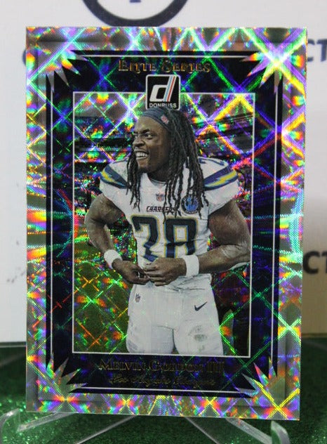 2019 PANINI DONRUSS MELVIN GORDON III # ES-22 ELITE SERIES NFL LOS ANGELES CHARGERS  GRIDIRON  CARD