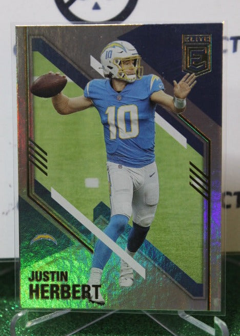 2021 PANINI DONRUSS ELITE JUSTIN HERBERT # 30 NFL LOS ANGELES CHARGERS  GRIDIRON  CARD