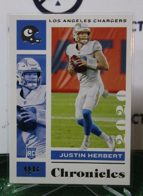 2020 PANINI CHRONICLES JUSTIN HERBERT # 53 ROOKIE NFL LOS ANGELES CHARGERS  GRIDIRON  CARD
