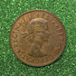 Australian 1 Cent LARGE PENNY COIN 1963 Queen Elizabeth  VG/F CONDITION