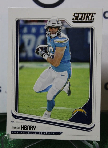 2018 PANINI SCORE HUNTER HENRY # 183 NFL LOS ANGELES CHARGERS  GRIDIRON  CARD