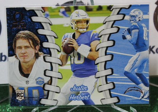 2020 PANINI CHRONICLES OMEGA JUSTIN HERBERT # O-3 ROOKIE NFL LOS ANGELES CHARGERS  GRIDIRON  CARD