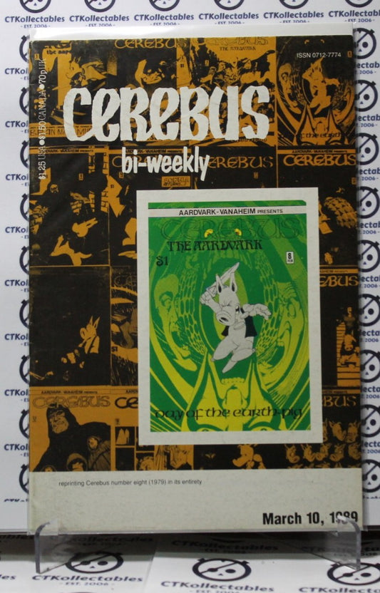 CEREBUS # 8  REPRINT   COMIC BOOK  AARDVARK-VANAHEIM 1989/1979