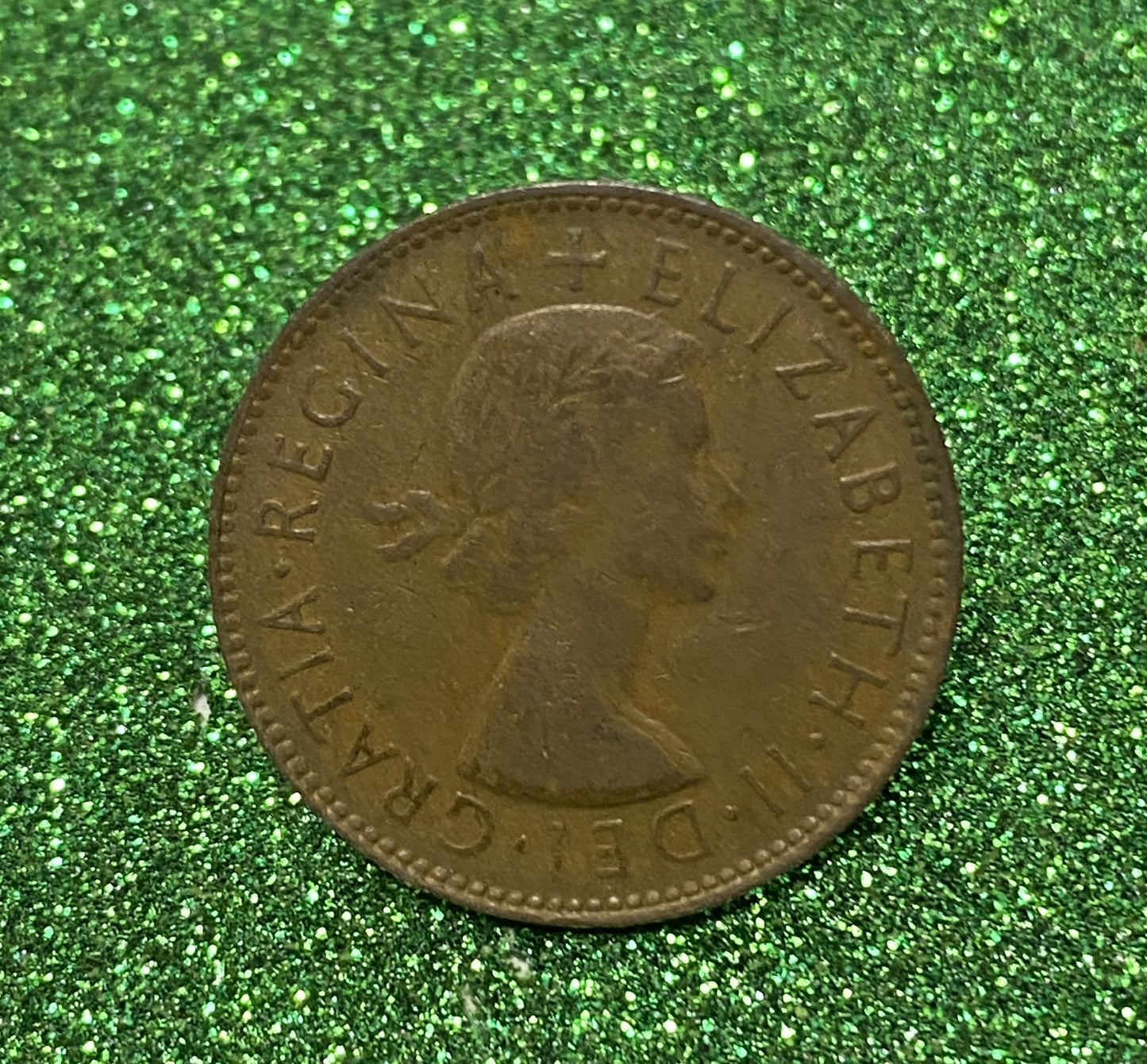 Australian HALF PENNY COIN 1954 Queen Elizabeth VG/F CONDITION