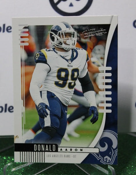 2019 PANINI ABSOLUTE ARRON DONALD # 90 NFL LOS ANGELES RAMS  GRIDIRON  CARD