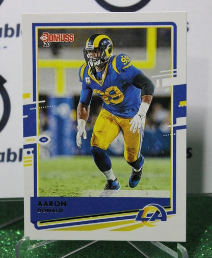 2020 PANINI DONRUSS ARRON DONALD # 143 NFL LOS ANGELES RAMS  GRIDIRON  CARD