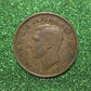 Australian 1 Cent LARGE PENNY COIN 1943 KING GEORGE VI  VG/F CONDITION