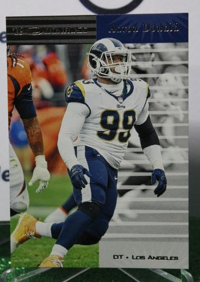 2019 PANINI DONRUSS ARRON DONALD # RE-22 NFL LOS ANGELES RAMS  GRIDIRON  CARD