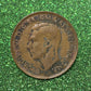 Australian 1 Cent LARGE PENNY COIN 1944 KING GEORGE VI  VG/F CONDITION