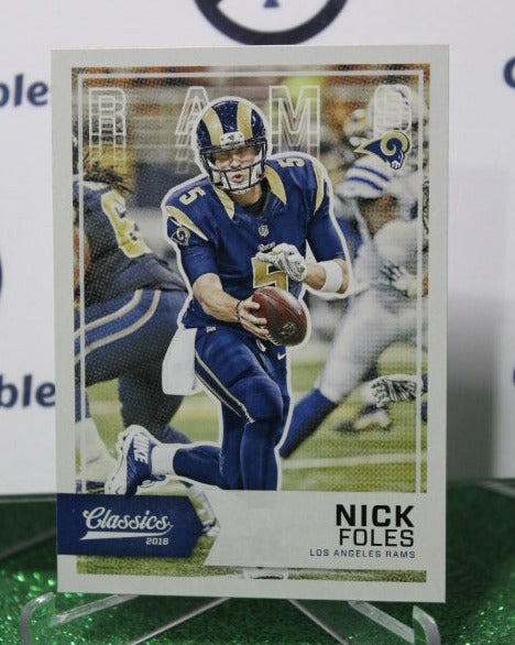 2016 PANINI CLASSICS NICK FOLES # 3 RED BACK NFL LOS ANGELES RAMS  GRIDIRON  CARD