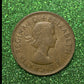 Australian 1 Cent LARGE PENNY COIN 1958 Queen Elizabeth VG/F CONDITION