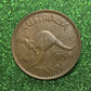 Australian 1 Cent LARGE PENNY COIN 1958 Queen Elizabeth VG/F CONDITION