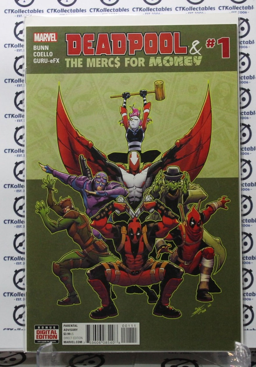 DEADPOOL # 1 THE MERC$ FOR MONEY NM / VF MARVEL  COMIC BOOK MATURE READERS 2016