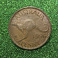 Australian 1 Cent LARGE PENNY COIN 1956 Queen Elizabeth VG/F CONDITION
