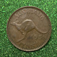 Australian 1 Cent LARGE PENNY COIN 1951  KING GEORGE VI  VG/F CONDITION