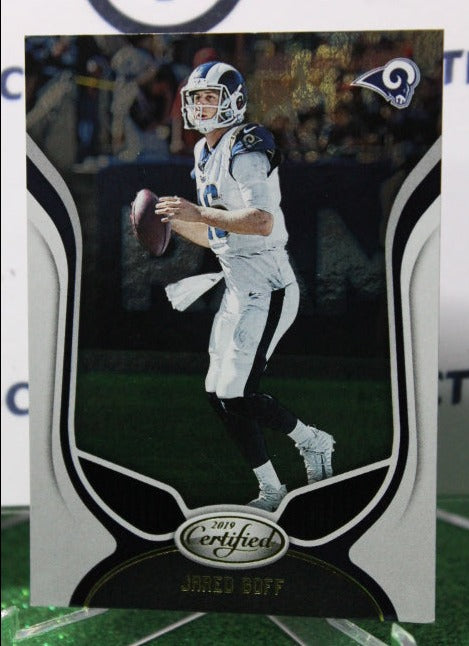 2019 PANINI CERTIFIED JARED GOFF # 92 NFL LOS ANGELES RAMS  GRIDIRON  CARD