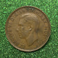 Australian 1 Cent LARGE PENNY COIN 1951  KING GEORGE VI  VG/F CONDITION