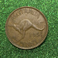 Australian 1 Cent LARGE PENNY COIN 1951  KING GEORGE VI  VG/F CONDITION